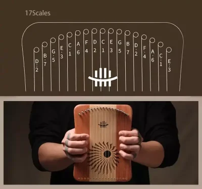 ЛІра Hluru Kalyre 17 strings Maple＆Zambian Padauk
