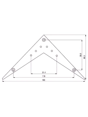 Бридж-тейл Paxphil TA001 (Chrome)