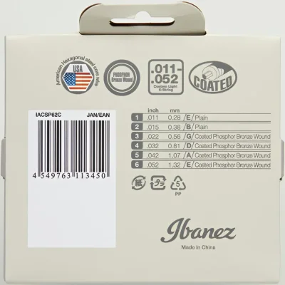 Струни Ibanez IACSP62C Acoustic Guitar String 11-52