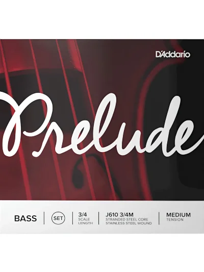 Струни для контрабаса D'Addario J610 3/4M Prelude Bass String Set 3/4 Scale Medium Tension
