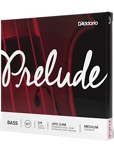 Струни для контрабаса D'Addario J610 3/4M Prelude Bass String Set 3/4 Scale Medium Tension