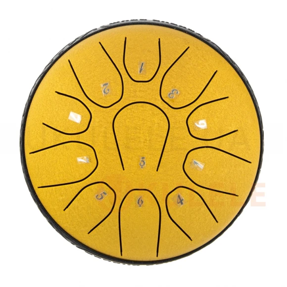Глюкофон Hluru TOX11-6 Golden 6" (15см) 11 нот Tongue Drum 304 Stainless Steel