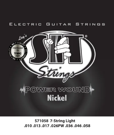 Струни SIT S71058 Light Power Wound Nickel 10/58
