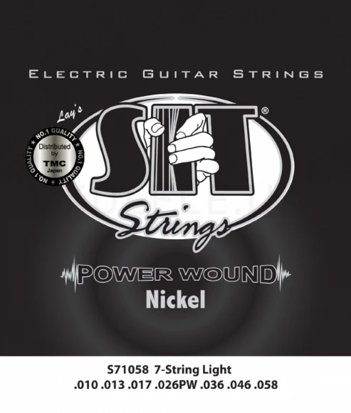 Струни SIT S71058 Light Power Wound Nickel 10/58