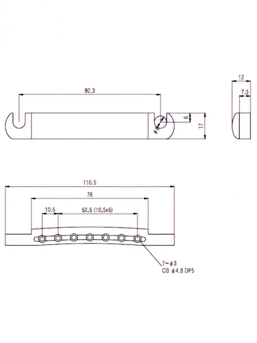 Бридж-тейл Бридж-тейл Paxphil TS007 (Chrome)