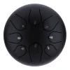 Глюкофон Hluru Huashu THD8-6 InBlack 6" (15см) 8 нот Tongue Drum Carbon Steel