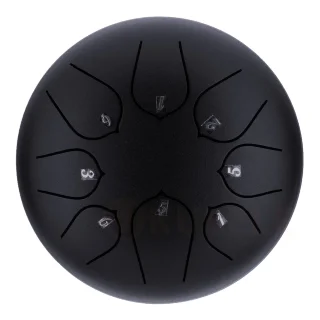 Hluru Huashu THD8-6 InBlack 6" (15см) 8 нот Tongue Drum Carbon Steel