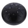 Глюкофон Hluru Huashu THD8-6 InBlack 6" (15см) 8 нот Tongue Drum Carbon Steel