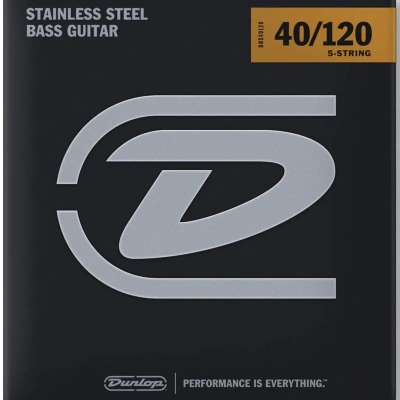 Dunlop DBS40120 Stainless Steel Light 5-String 40-120
