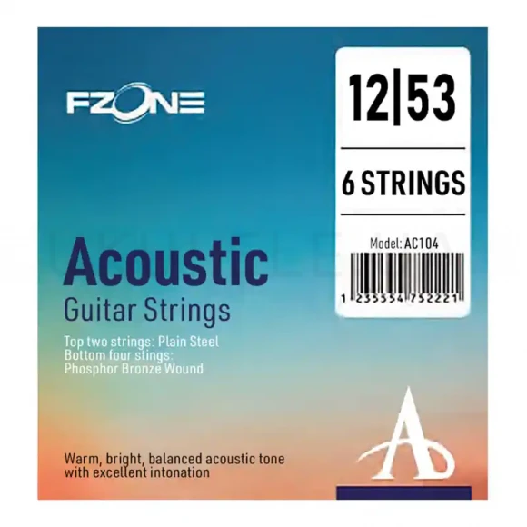 Струни Fzone AC104 Phosphor Bronze 12-53