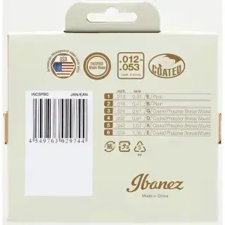 Ibanez IACSP6C Acoustic Guitar String 12-53 Coated