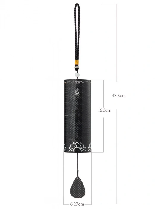 Hluru Spring Carbon Fiber 8 Notes Wind Chime CF Spr 8-1