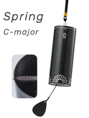 Hluru Spring Carbon Fiber 8 Notes Wind Chime CF Spr 8-1