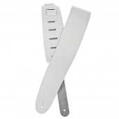 D'Addario 25BL02 Basic Leather Guitar Strap (White) D'Addario 25BL02 Basic Leather Guitar Strap (White)
