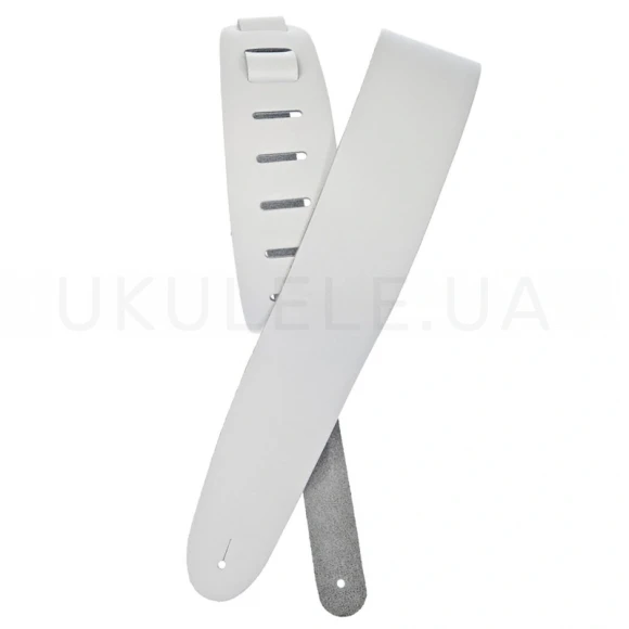 Ремень для гитари D'Addario 25BL02 Basic Leather Guitar Strap (White)