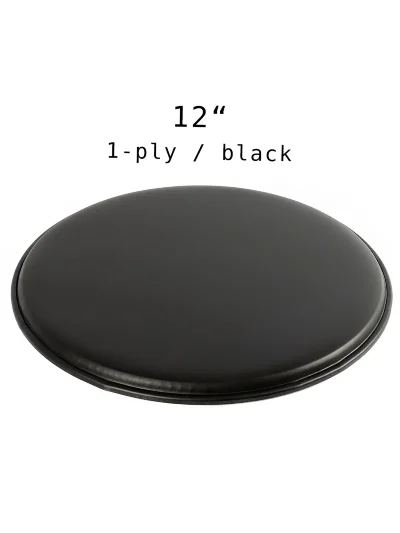 Пластик для барабанів Overtone 12'' DH12SB Black 1-ply