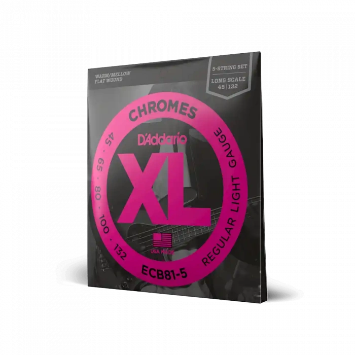 D'Addario ECB81-5 XL Chromes Bass Regular Light 5-String (45-132)