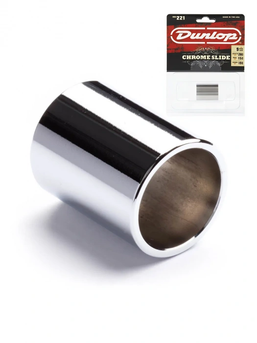 Dunlop 221 Chrome Slide Medium/Knuckle