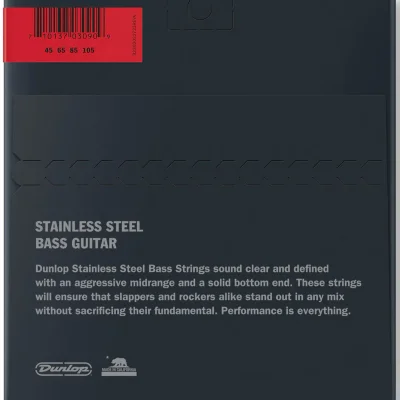 Струни Dunlop DBS45105 Stainless Steel Medium 45-105