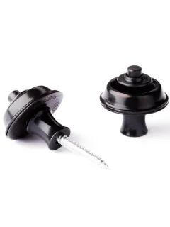 Dunlop SLS1103BK Straplok Strap Retainers Original Black Oxide