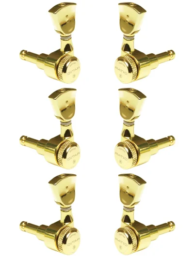 Кілки Graph Tech PRL-8441-G0 Acoustic Locking 3 + 3 Vintage Gold