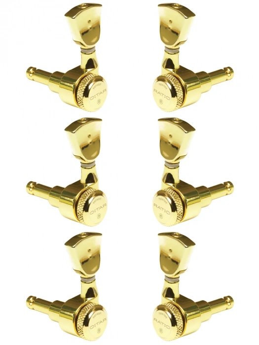Кілки Кілки Graph Tech PRL-8441-G0 Acoustic Locking 3 + 3 Vintage Gold