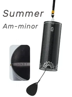 Hluru Summer Carbon Fiber 8 Notes Wind Chime CF Sum 8-2