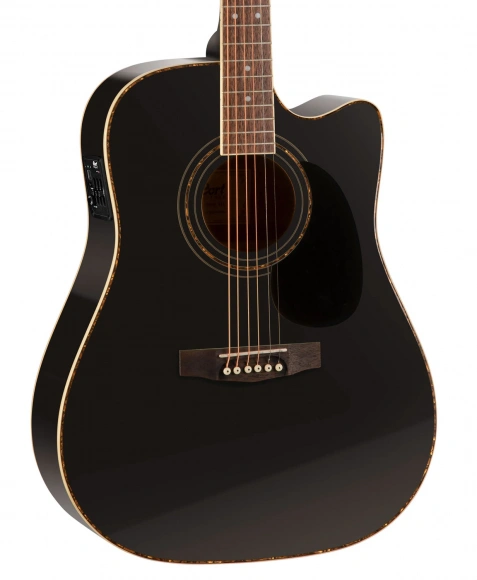 Електро-акустична гітара Cort AD880CE (Black)