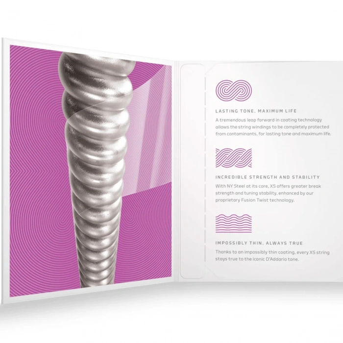 D'Addario XSE09544 XS Coated Super Light Plus 9.5-44