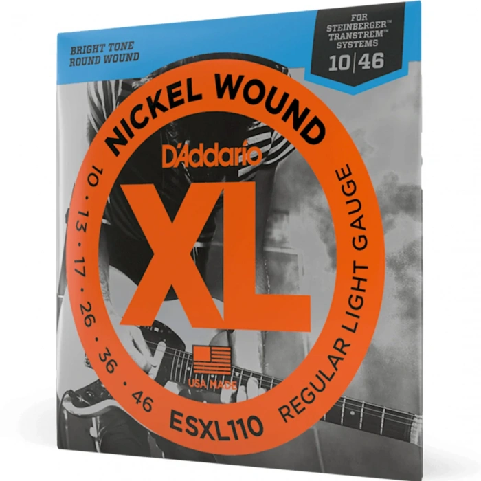 D'Addario ESXL110 XL NickeL Wound Regular Light Double Ball End 10-46