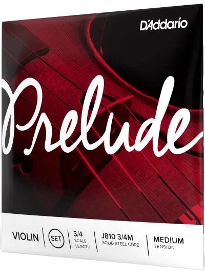 Струни для скрипки D'Addario J810 3/4M Prelude Violin String Set 3/4 Scale Medium Tension