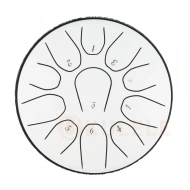 Hluru TOX11-6 White 6" (15см) 11 нот Tongue Drum 304 Stainless Steel Hluru TOX11-6 White 6" (15см) 11 нот Tongue Drum 304 Stainless Steel