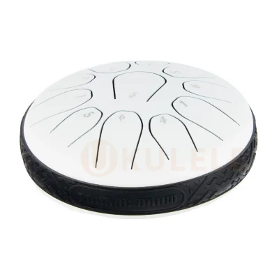 Глюкофон Hluru TOX11-6 White 6" (15см) 11 нот Tongue Drum 304 Stainless Steel