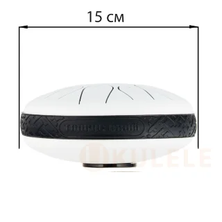 Hluru TOX11-6 White 6" (15см) 11 нот Tongue Drum 304 Stainless Steel