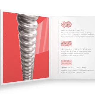 D'Addario XSE1052 XS Coated Light Top Heavy Bottom 10-52