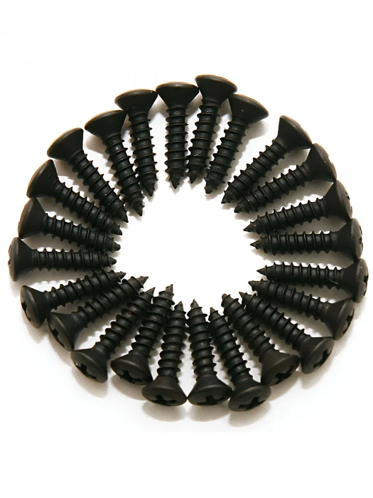 Саморіз Саморіз Dimarzio FH1000BK Pickguard / Backplate Screws Set of 24 (Black)