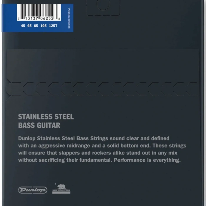 Dunlop DBS45125T Stainless Steel Medium 5-String Tapered B 45-125