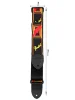 Ремінь для гітари Fender Strap 2" Monogrammed Black/Yellow/Red