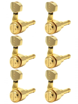 Graph Tech PRL-8721-G0 Electric Locking 6 In-line C0ntemporary Mini Gold 2 Pin