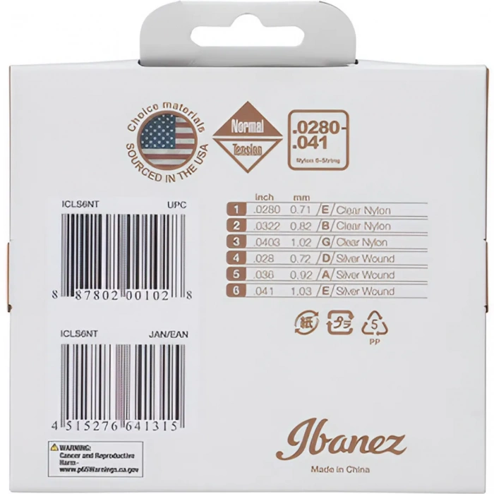 Ibanez ICLS6NT Classic Guitar String 28-41