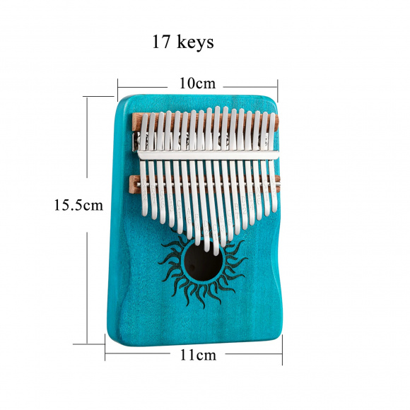 Калімба Hluru Huashu KHS17 Small Sun Poplar Blue (17 нот, тополя, зменшена) Калімба Hluru Huashu KHS17 Small Sun Poplar Blue (17 нот, тополя, зменшена)