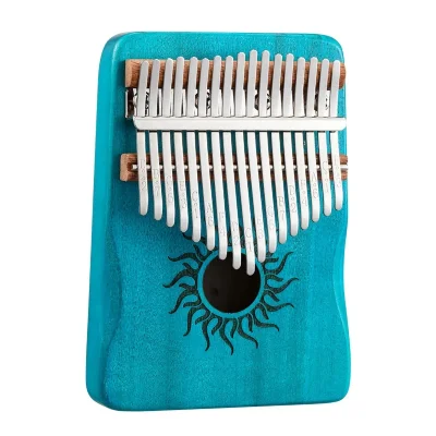 Калімба Hluru Huashu KHS17 Small Sun Poplar Blue (17 нот, тополя, зменшена)