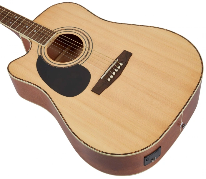 Електро-акустична гітара Електро-акустична гітара Cort AD880CE LH (Natural Satin)