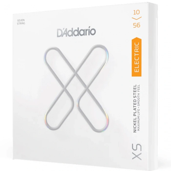 D'Addario XSE1056 XS Coated Regular Light 7-String 10-56