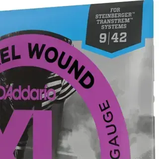 D'Addario ESXL120 XL Nickel Wound Super Light Double Ball End 09-42