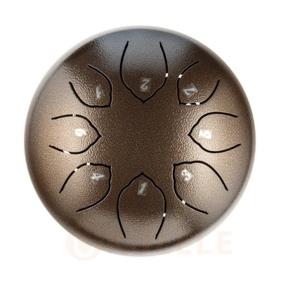 Глюкофон Hluru TOY8-6 Bronze 6" (15см) 8 нот Tongue Drum 304 Stainless Steel