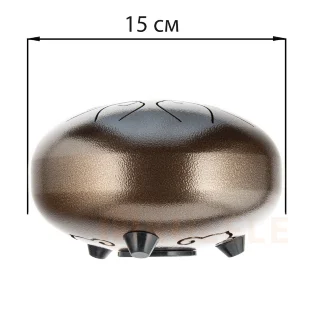 Hluru TOY8-6 Bronze 6" (15см) 8 нот Tongue Drum 304 Stainless Steel
