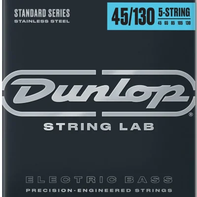 Струни Dunlop DBS45130 Stainless Steel Medium 5-String 45-130