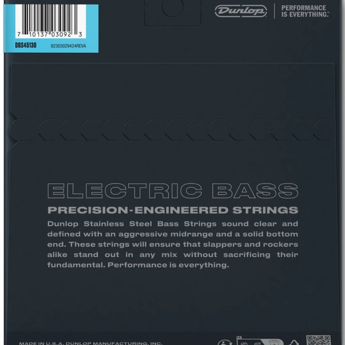 Dunlop DBS45130 Stainless Steel Medium 5-String 45-130