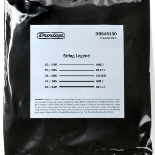 Dunlop DBS45130 Stainless Steel Medium 5-String 45-130